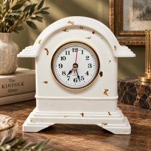Vintage Table Clock Gold