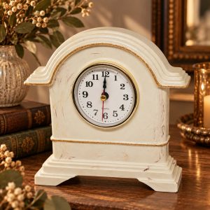 Vintage Table Clock Cream